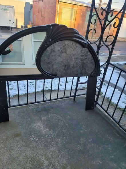 Photo of free headboard and mirror (1704 W. King St.) #1