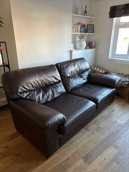 Photo of free M&S Real Leather 2 seater sofa (Cosby) #2