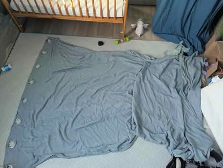 Photo of free Long curtain, slightly damaged (Royal college street NW1) #1