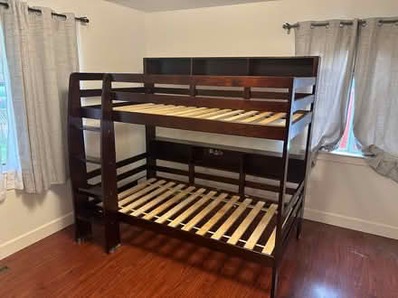 Photo of free Bunk bed w/ shelves (Santa Clara near Pruneridge GC) #1