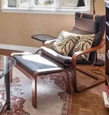 Photo of free Ikea Chair with foot stool (Britannia/Bayshore) #1