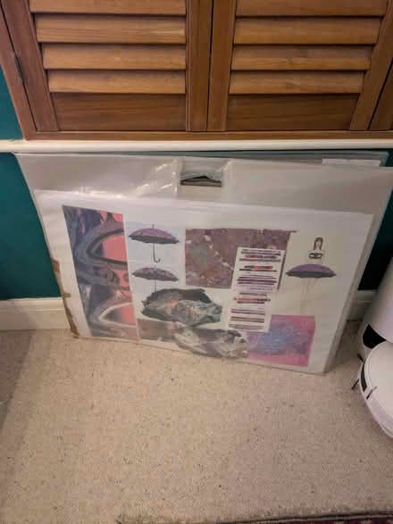 Photo of free 2 x old art folders with A1 sheets of card (Heeley S2) #1
