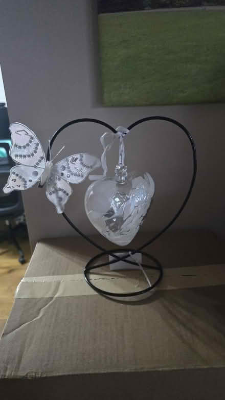 Photo of free 12cm Heart glass ornament (Streetly B74) #1
