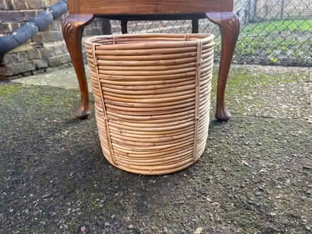Photo of free Bamboo/rattan plant pot (N1) #1