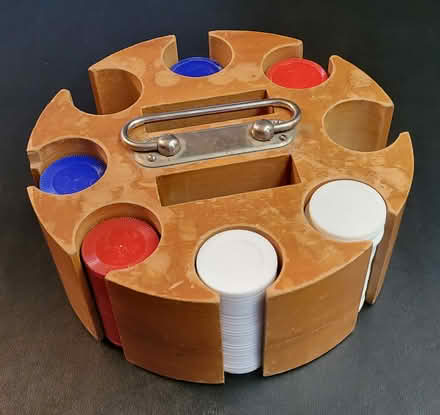 Photo of free Vintage Plastic Poker Chips & Caddy (Bellevue-Redmond) #1