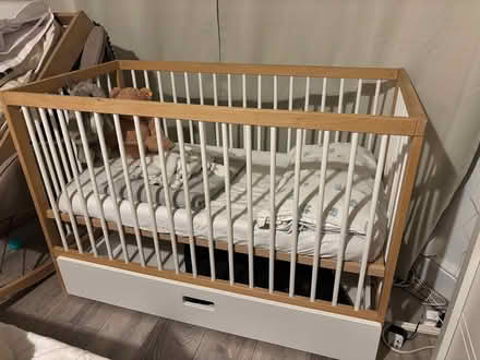 Photo of free Mokee cot with mattress (Newbury park IG2) #3