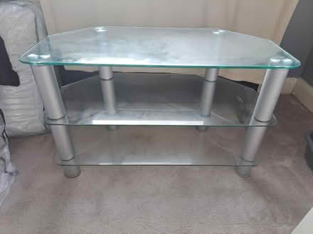 Photo of free Glass TV unit (Heswall) #2