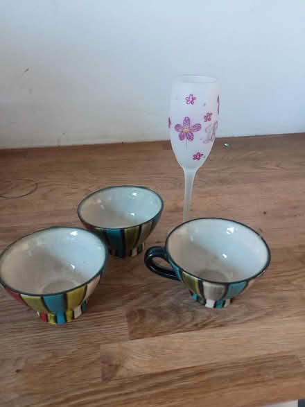 Photo of free Three coffee cups and wine glass (BS16 Staple Hill) #1