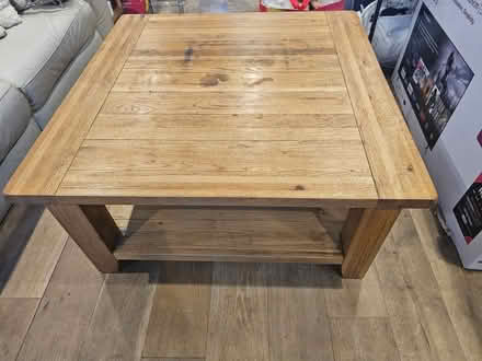 Photo of free Lovely solid oak coffee table (Croydon) #1