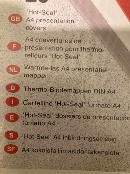 Photo of free Hot seal presentation covers (East Finchley N2) #2