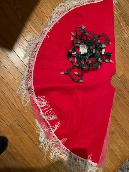 Photo of free Lights and tree skirt (Etobicoke South (Mimico)) #1
