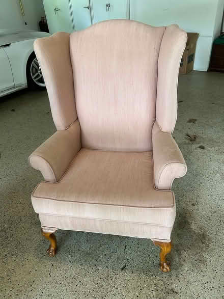 Photo of free Bed frame, Queen Anne chair, bed (Madison) #3