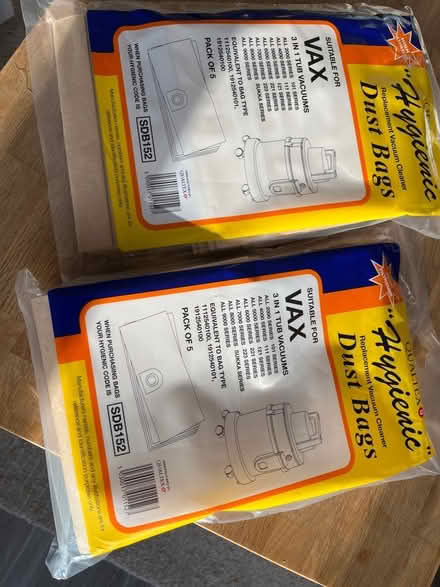 Photo of free Vax dust bags (Charlton OX12) #1