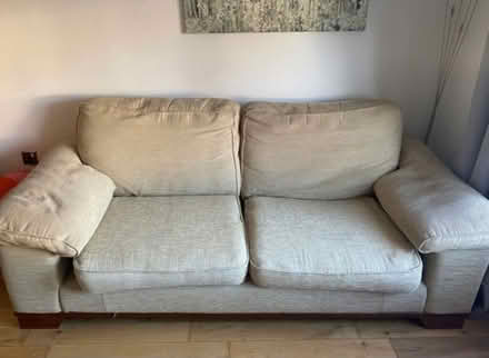 Photo of free 3 seater cream couch (Rathfarnham) #1