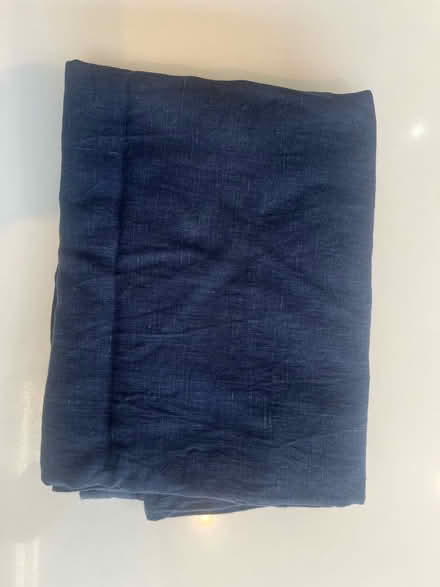Photo of free Blue linen table cloth (Lavender Hill SW11) #1