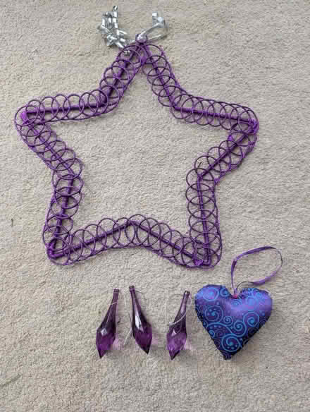 Photo of free Purple Christmas decorations (Cranham Gate GL3) #1