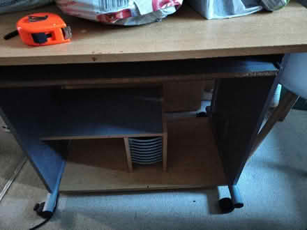 Photo of free Brown computer table (Vauxhall SW8) #1