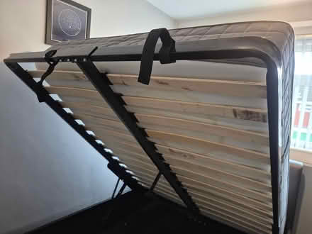 Photo of free Double pull up ottoman bed - brown (Kingswinford) #4