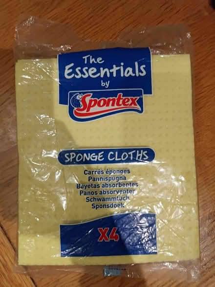 Photo of free New unopened packed 4x sponge cloths (Westbourne Park W11) #1