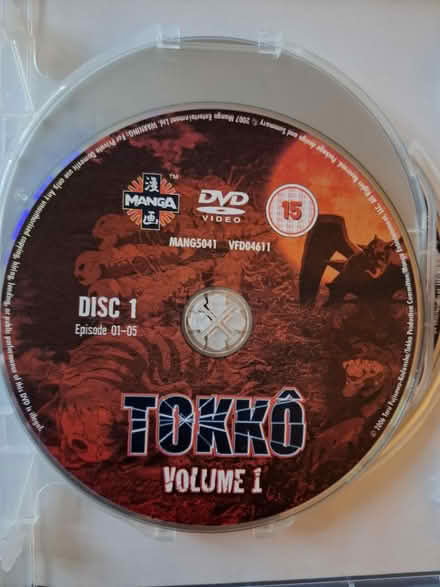 Photo of free Animè DVD:TOKKO (Bexhill) #3
