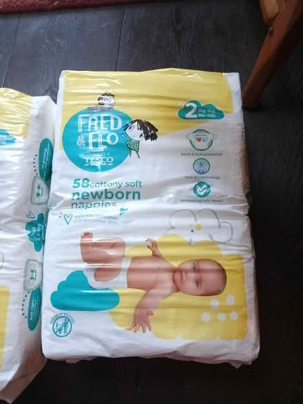 Photo of free New born nappies X2 packs of 58 (Thornton heath) #1