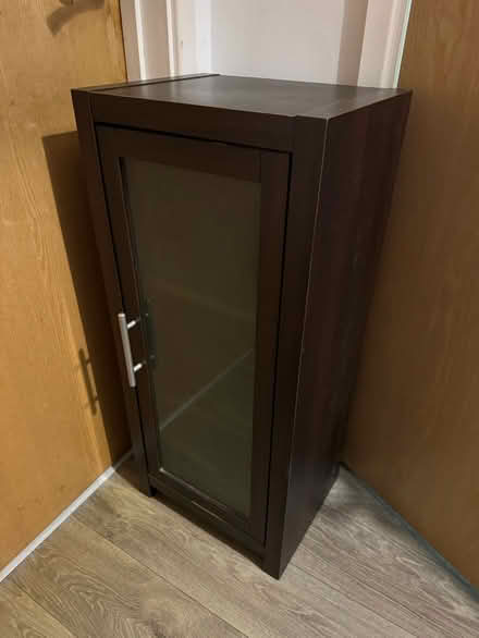 Photo of free Dark brown cabinets x2 matching (Hurst Green TN19) #1