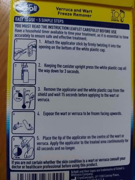 Photo of free Scholl verruca & wart freeze remover (Presteigne LD8) #3