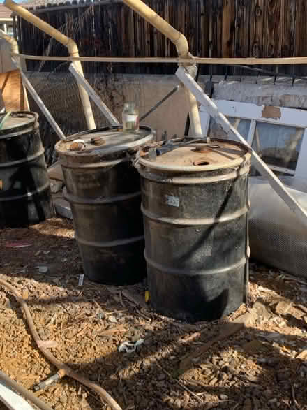 Photo of free 55 gallon metal drums (San Mateo and mountain) #1