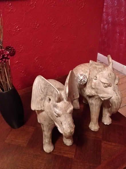 Photo of free Two Plaster elephants (whiteinch, G14) #3