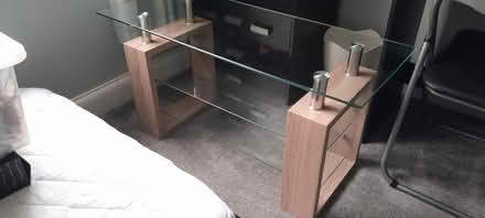Photo of free Glass t v stand and ottoman (North Hinksey OX2) #1