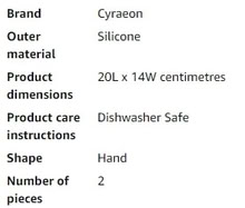 Photo of free Two Black Silicone Oven Gloves (Bray South, near Junction 7) #2