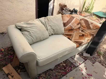 Photo of free Worn But Usable Couch (Silver Lake) #1