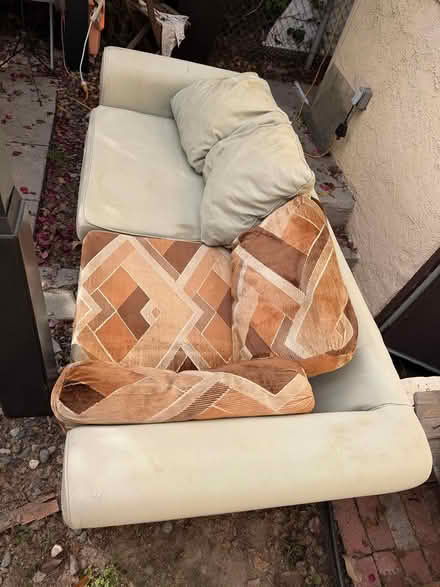 Photo of free Worn But Usable Couch (Silver Lake) #2