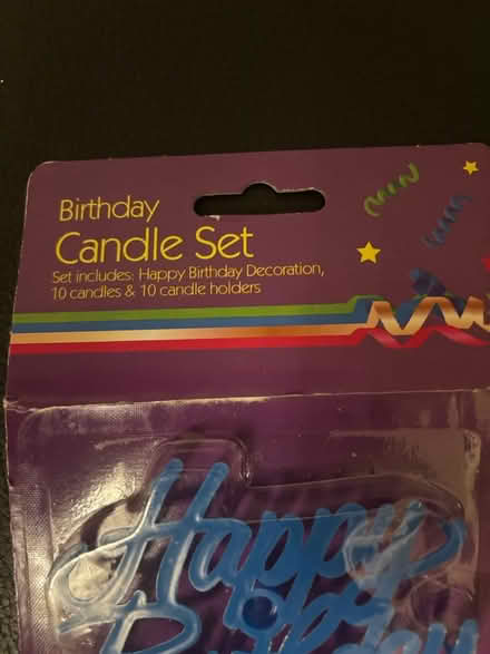 Photo of free Birthday Candle set (Horsham rh12) #2