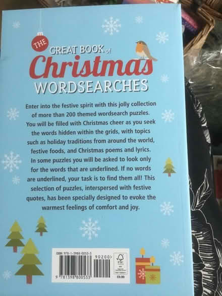 Photo of free New Christmas word search book (B62 near Blackheath) #2