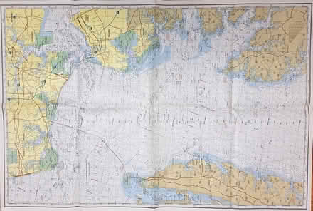 Photo of free Old nautical chart - Chesapeake Bay (Davis/Teele Square area) #3