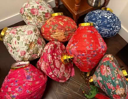 Photo of free Set of 8 chinese cloth lanterns (Ballard) #1