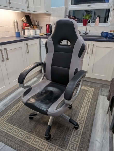 Photo of free Office chair - Grey & Black (Boughton Vale CV23) #3
