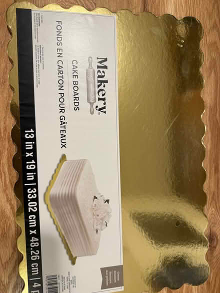 Photo of free Set of gold cake boards (Ballard) #1