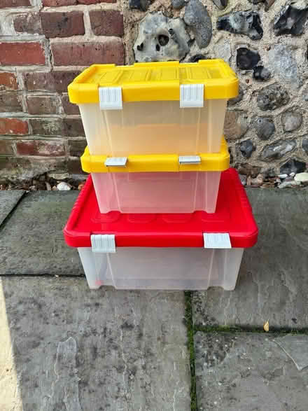 Photo of free 10 Plastic Storage boxes (Yapton BN18) #2