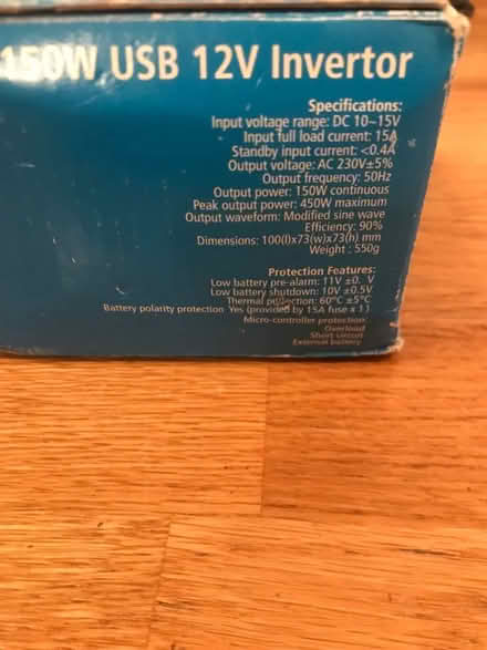 Photo of free 150w USB 12v Invertor (Surbiton KT6) #4