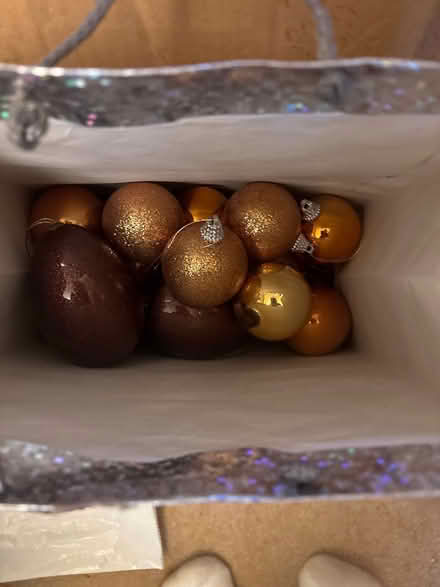 Photo of free Bag of orange baubles (Redditch B97) #1