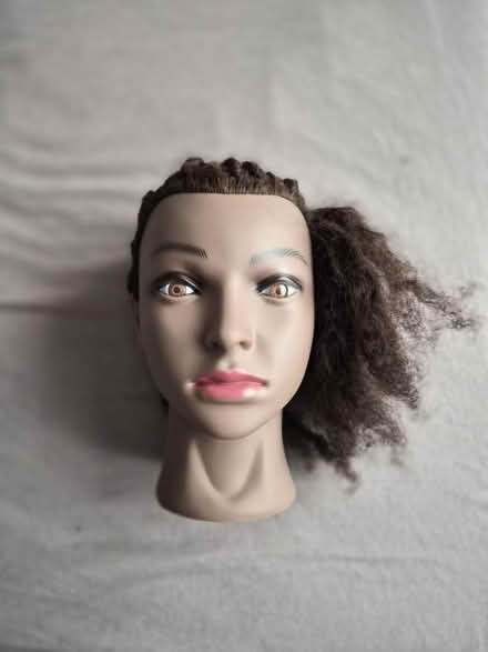 Photo of free Afro hair textured dolls head (HA7) #1