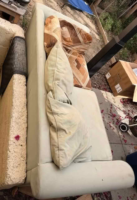 Photo of free Worn But Usable Couch (Silver Lake) #3