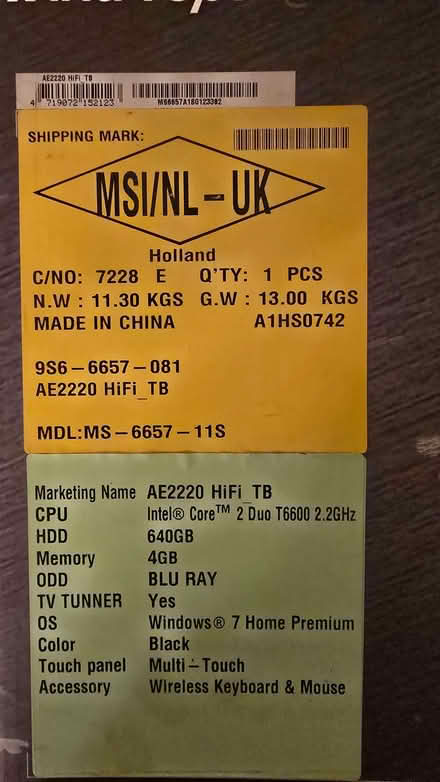 Photo of free Msi all in one pc (Fenwick DN6) #3