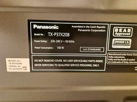 Photo of free 37 inch Panasonic TV (Warstones WV4) #3