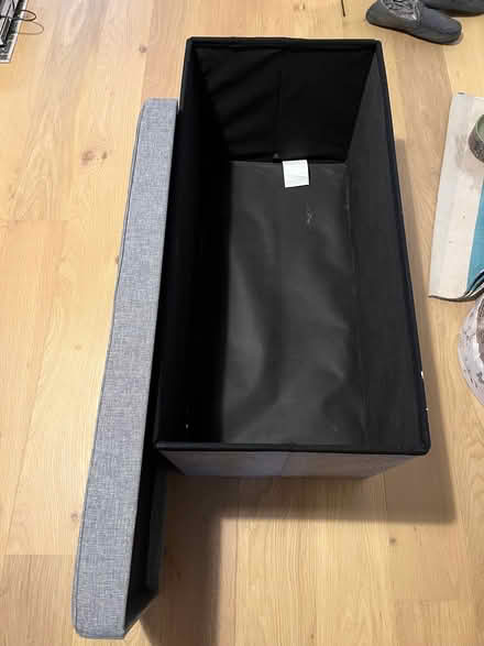 Photo of free Grey storage chest, upholstered (Gallows Bridge EX1) #2