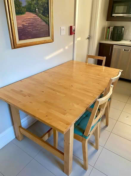 Photo of free Dining Table - 59" L, 36" W, 29" H (Vaughan/Oakwood area) #1