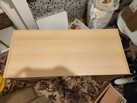 Photo of free Small wooden desk, single drawer, good condition, assembled (Sparkbrook B11) #2
