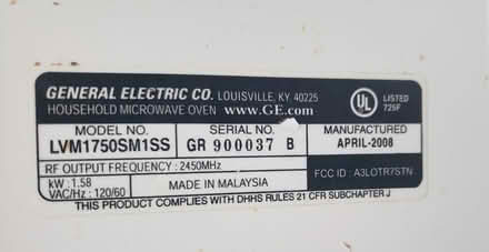 Photo of free Microwave Above Stove or Counter (Clarksburg) #4